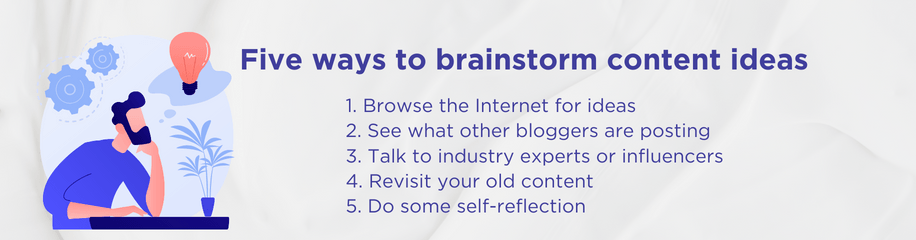 How to brainstorm content ideas