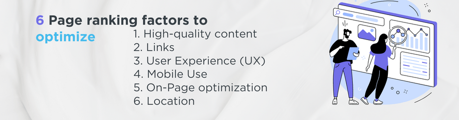 Ranking factors list