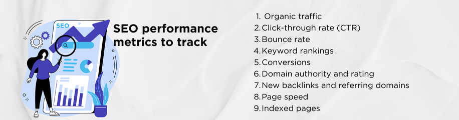 SEO performance metrics to track