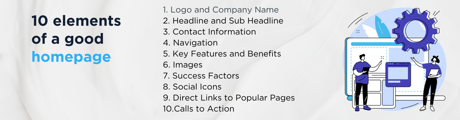Elements of a good homepage